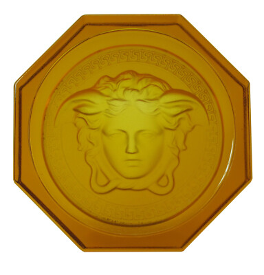 Medusa glass coasters Ø 10.5 cm, second choice in amber - AE 1113