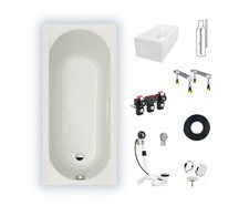 Badewanne Hoesch Procasa 1700x750 Rechteckbadewanne mit Fußablauf Acryl 3980.010