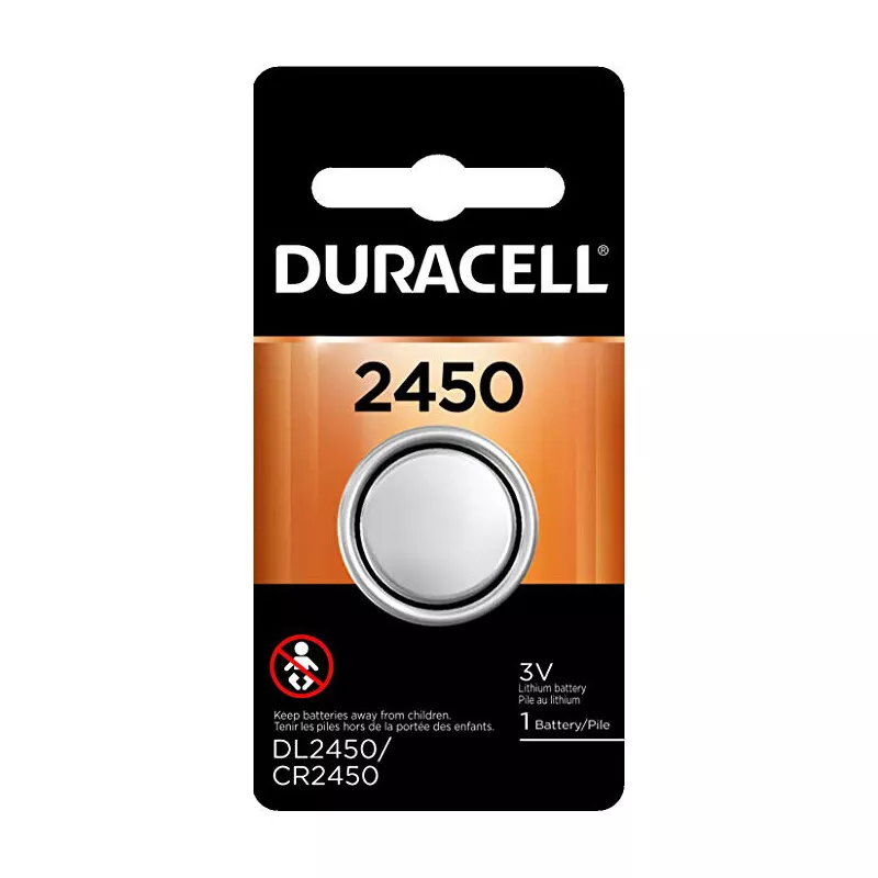 Duracell 2450 DL2450 CR2450 3V Coin Cell Lithium Button Battery