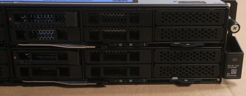 Lenovo ThinkSystem D2 2U Chassis +4x SD530 Server Nodes 8x Bronze 3106 256GB RAM - Image 3 of 4