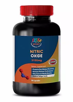 SPORT NUTRITION & VITAMINS Post Workout - NITRIC OXIDE 3150 - Promotes Post Workout Recovery - 1Bot 90Ct