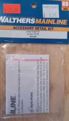 Walthers Mainline HO Scale 910-252 Diesel Detail Kit for ALCO PA PB NIP
