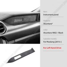 Alcantara For Ford Mustang 2015-2022 Interior Decor Dashboard Panel Cover Trim