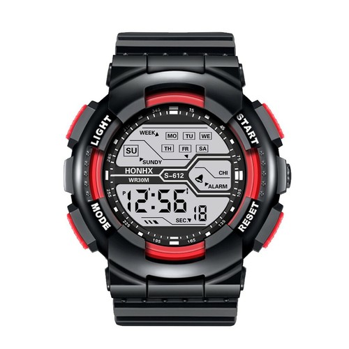 Orologio LED elettronico digitale moda uomo donna data sveglia sport outdoor - Foto 20 di 22