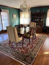 Ethan Allen French Country Dining Room Set Table w/ 6 Chairs, Hutch and Server