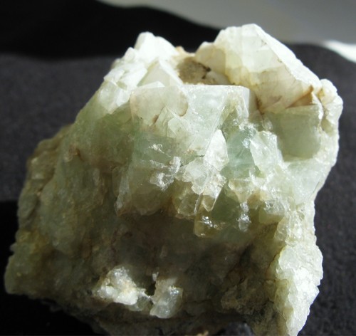 RARE LIGHT GREEN IDAHO FLUORITE CRYSTALS GRAVEL RANGE MINING DIST. 9 X 7 X 5 cm - Afbeelding 5 van 9