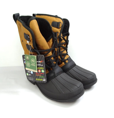 New Kamik William Nylon Boot Men's Tan Size 10 Lace Up Waterproof Seams Insulati