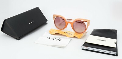 FENDI Sonnenbrille FF 0137/S 49-28 140 Metall Optyl Glitzer Crazy Fancy Lady ITA