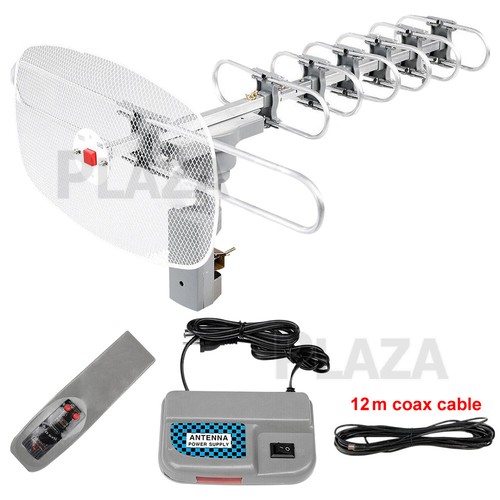 Outdoor TV Antenna Digital Rotating HD Amplified Aerial Signal Booster Remote - Picture 9 of 9