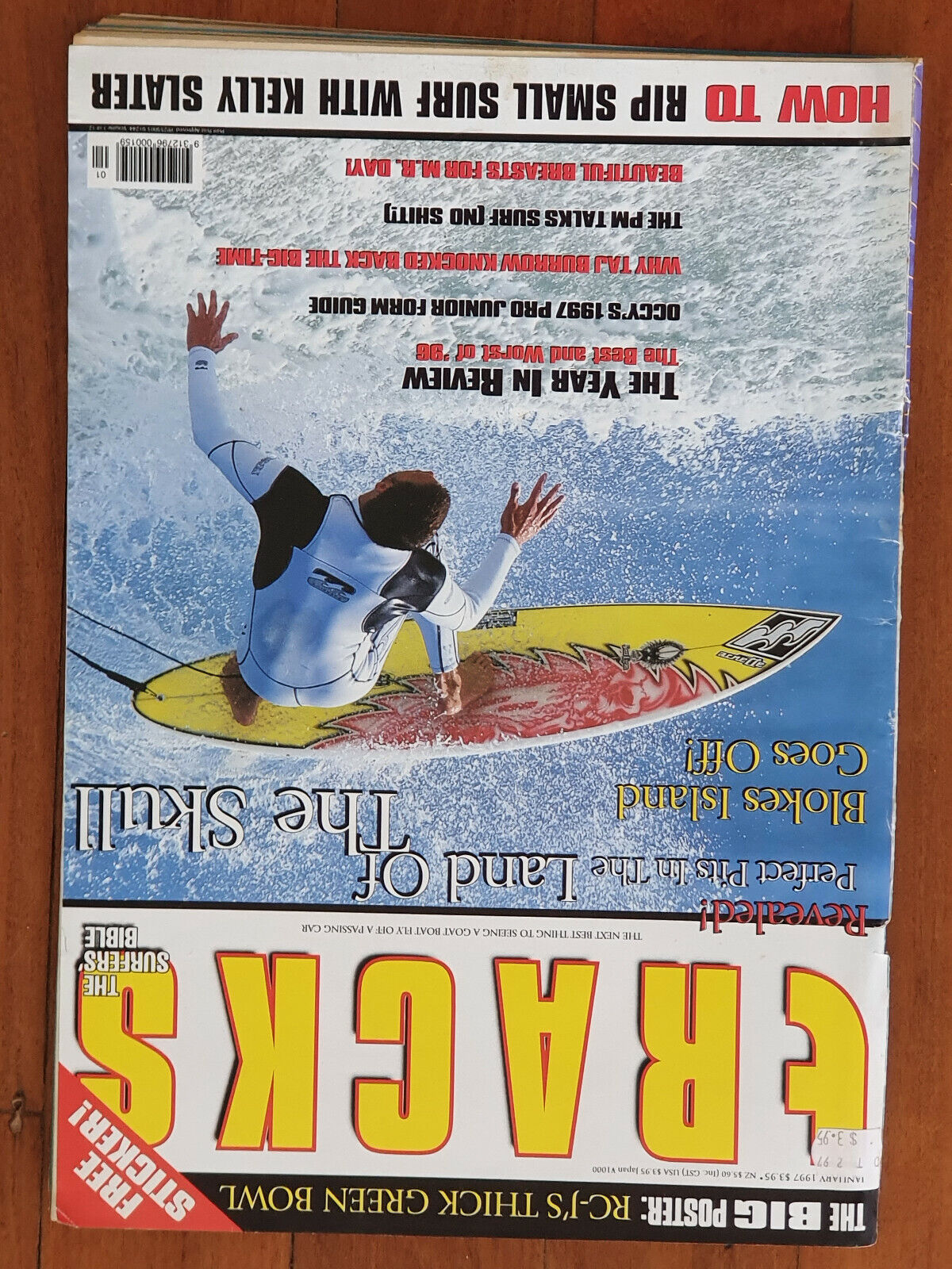 INTERNATIONAL SURFING MAGAZINE MAG SURF SURFER VOLUME 33 1997 12 ISSUES  $5ea