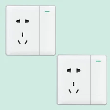 2Pcs Waterproof Surface Mounted Switch Panels 10A 5 Holes Toggle Switch Panels