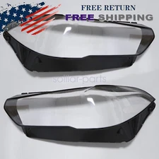 Pair Headlight Lens Cover For BMW X5 X6 G05 G06 2019-2022 Left & Right