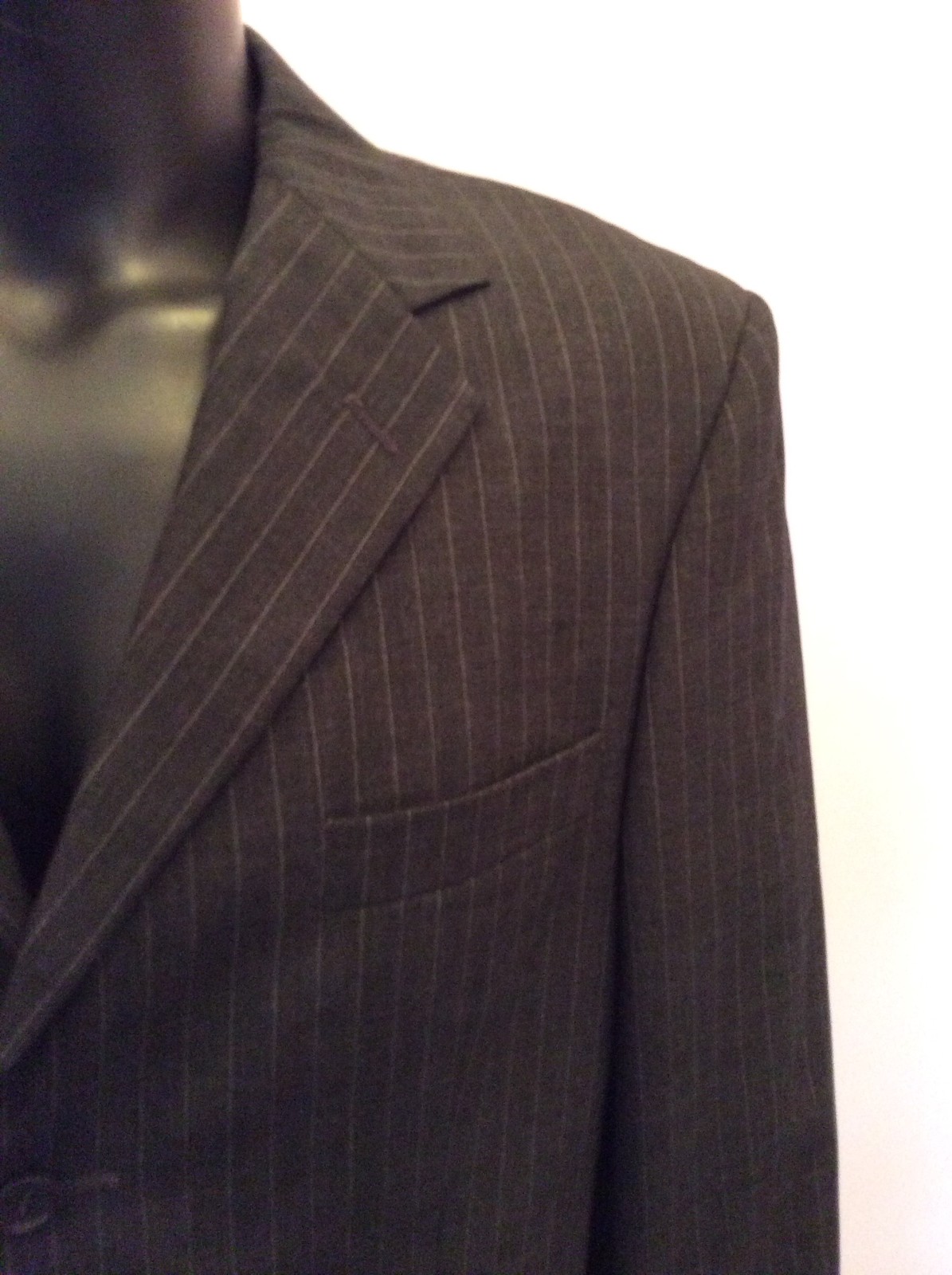 GIACCA TUTA YVES SAINT LAURENT GRIGIO SCURO GESSO IN LANA TAGLIA 40L
