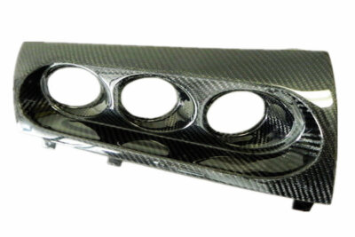 For Evolution 10 M7 Style Carbon Fiber Triple Gauge Pod Holder 60mm (RHD)