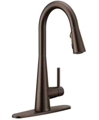   Moen SLEEK 1-Handle High Arc Pulldown Kitchen Faucet - Oil Rubbed Bronze READ