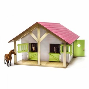 Kids Globe Farm Stables With 2 Boxes And 1 Workshop 1 24 Toy Horse