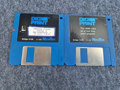 Digi Paint - The 4096 Color(NEWTEK) Amiga Paint Program  Spiel Diskette Disk 1-3