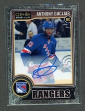 2014-15 O-Pee-Chee Platinum Rookie Autograph Black Ice Anthony Duclair /99*17000