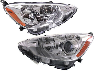  Driver and Passenger Side Headlight For Toyota Prius C 2012-2014 CAPA