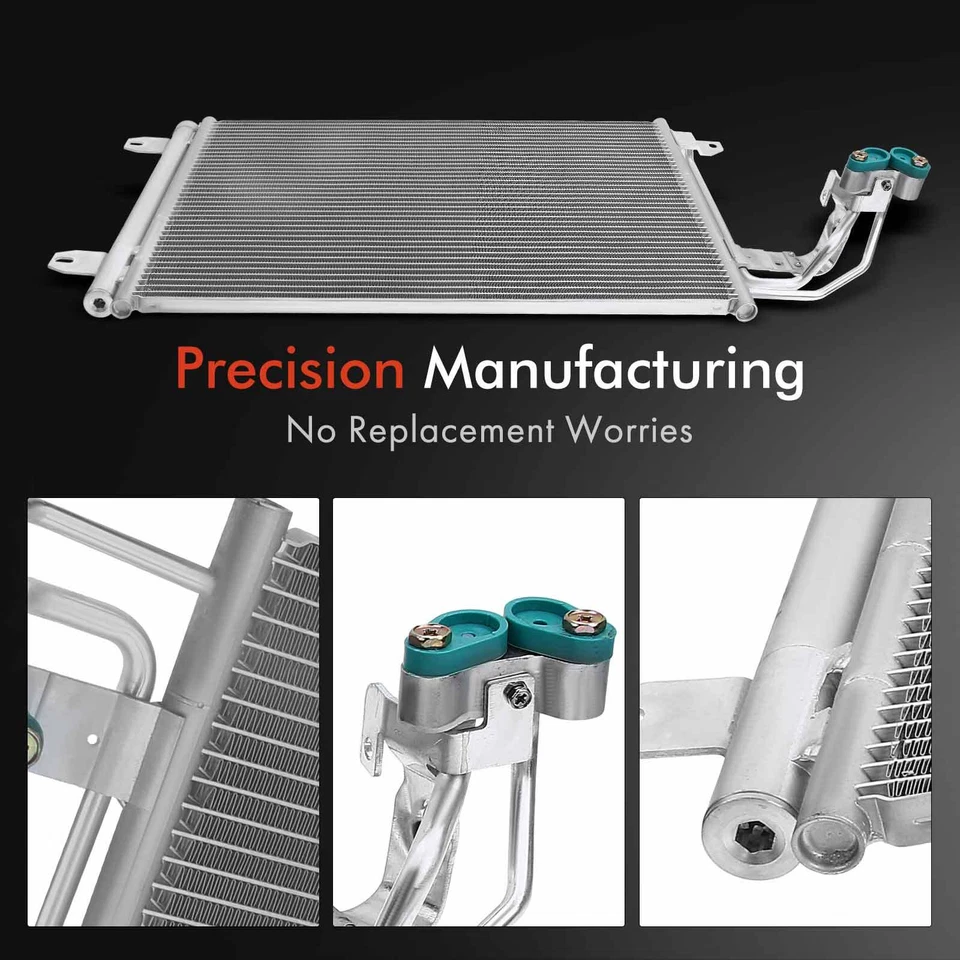 Комплект охлаждения радиатора и конденсатора переменного тока для Audi A3 2009 2010 2012 Volkswagen GTI - Изображение 3 из 4