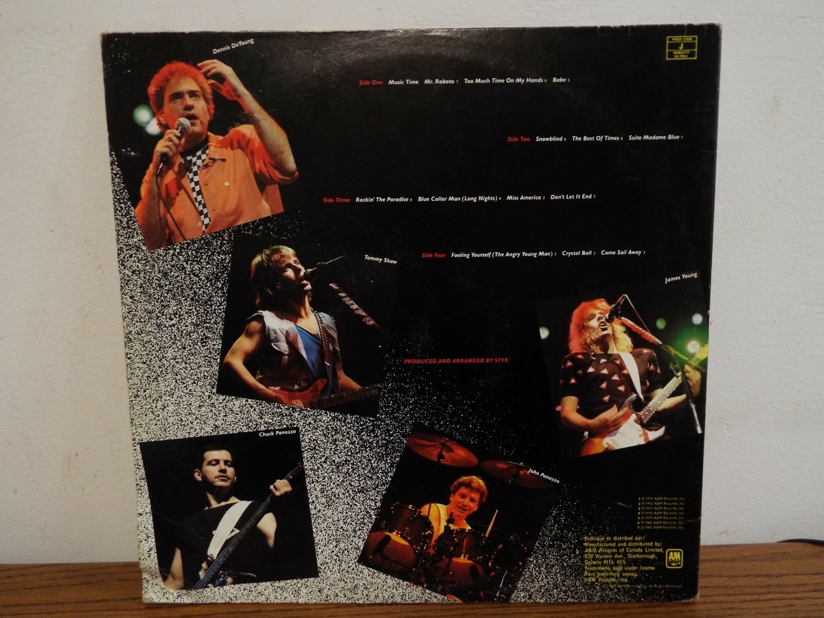 STYX CAUGHT IN THE ACT LIVE 1984 ROCK 2XLP VINYL ALBUM | eBay