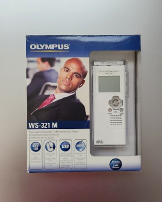 Olympus WS-321M S Digital Recorder USB connection