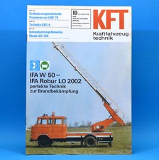 DDR KfT Kraftfahrzeugtechnik 10 1978 vigili del fuoco W 50 Robur Tschaika GAS Trial 54
