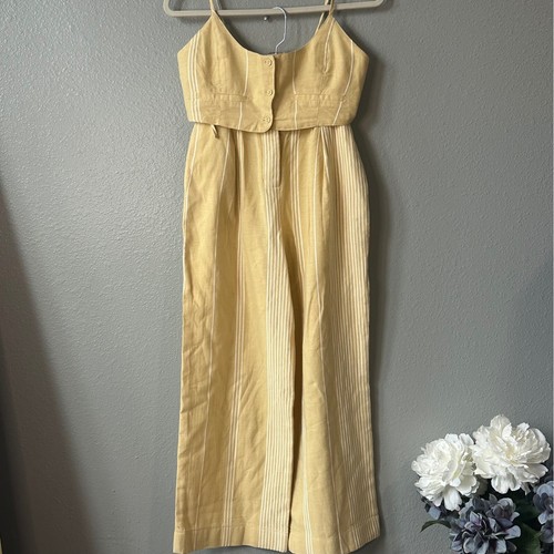 Free People Casual Friday Pampas Striped Two Piece Co-ord Set Crop Tank Small S - Picture 2 of 7