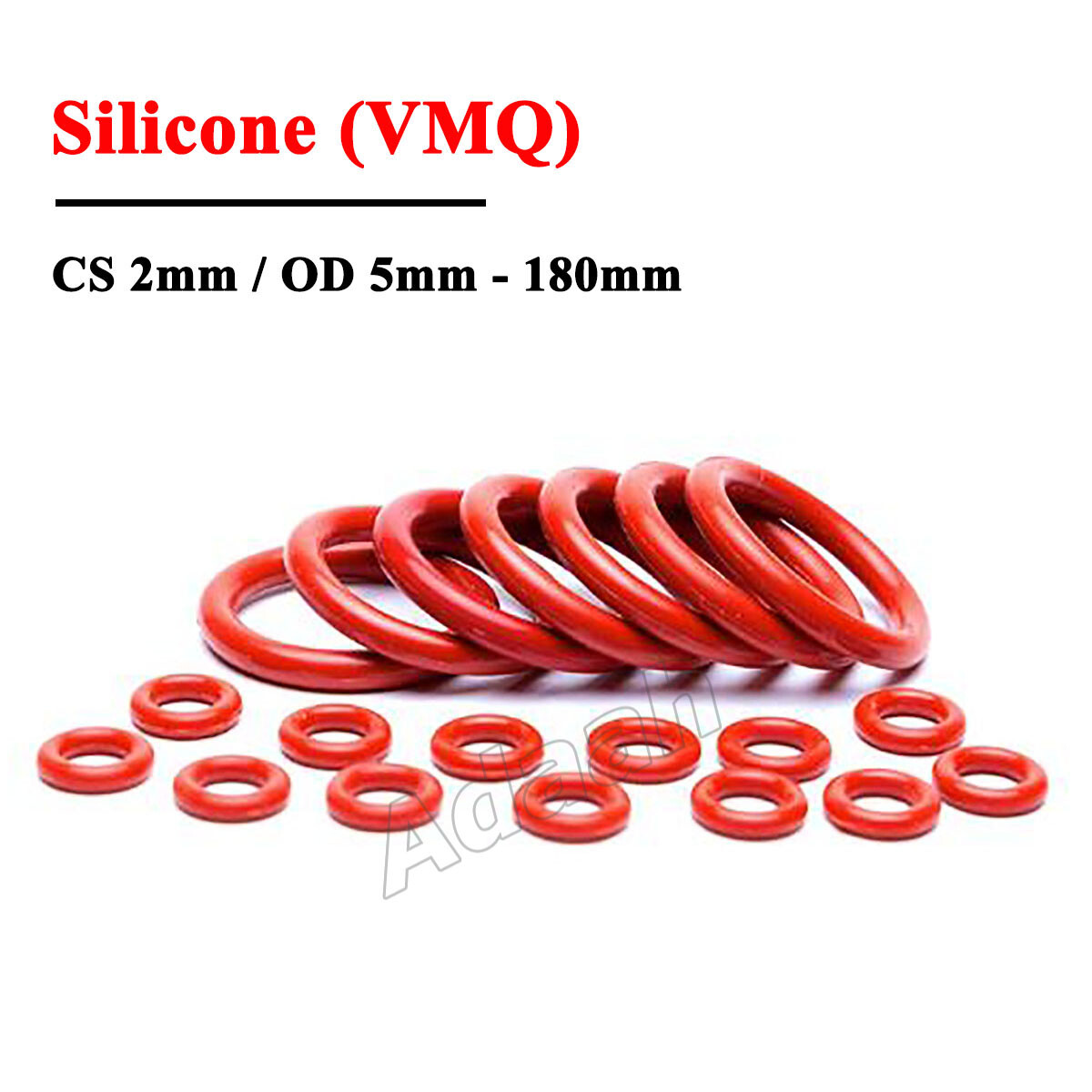 Silikon O Ring Schnurstärke 5,7mm Dichtungsring Dichtring O-Ringe OD 25mm-600mm Silikon O Ring Schnurstärke 5,7mm Dichtungsring Dichtring O-Ringe OD 25mm-600mm