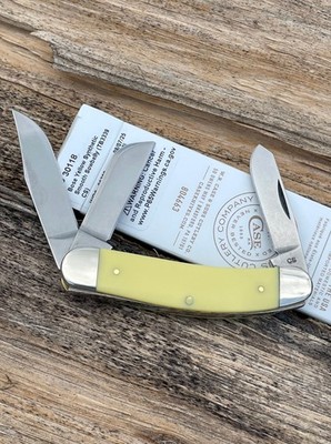 CASE XX *e 2025 SMOOTH YELLOW SYNTHETIC SOWBELLY CS KNIFE KNIVES