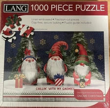 Lang Gnome Christmas “Chillin' With My Gnomies” 1000 Piece Puzzle Holiday