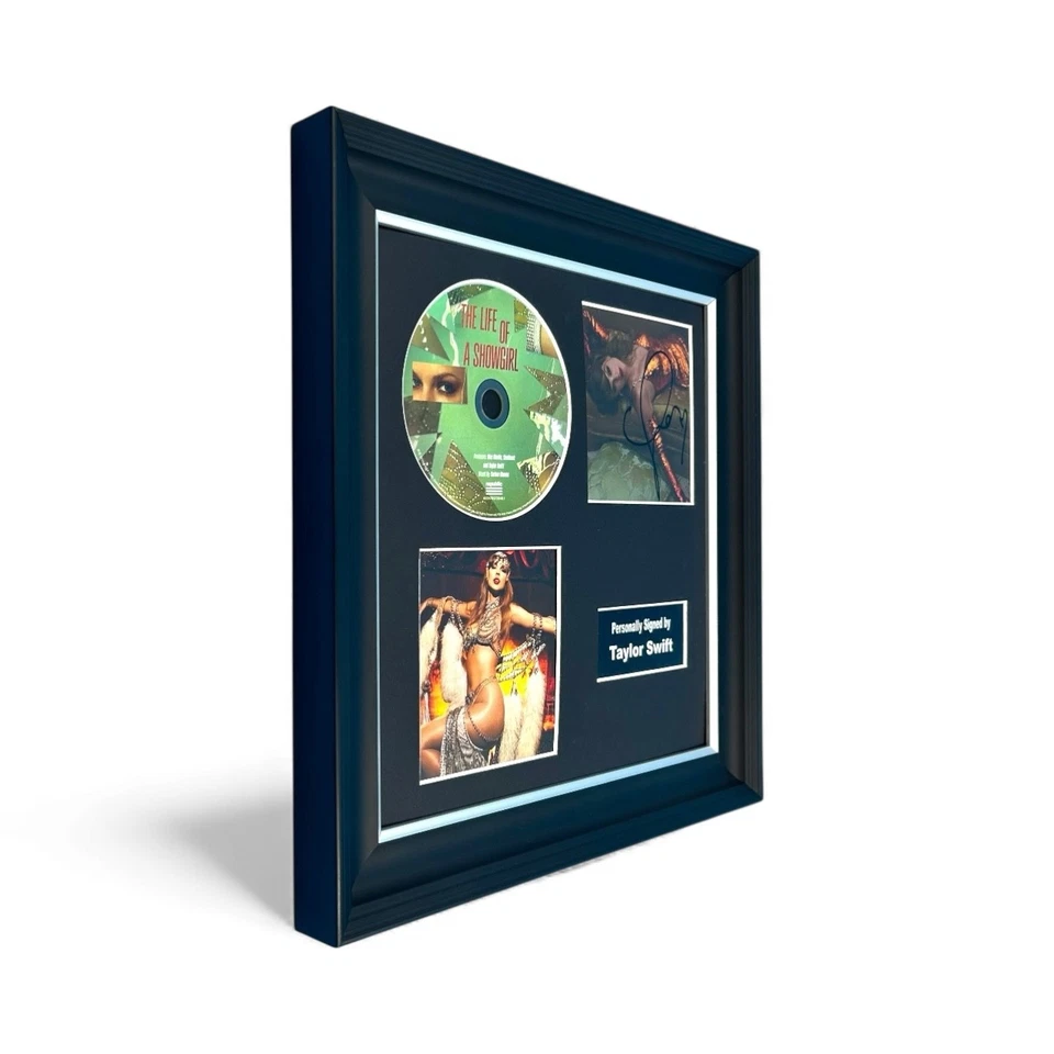 Taylor Swift SIGNED The Life of a Showgirl Photo #2 Luxury Display COA Autograph - Image 2 of 4