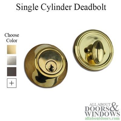 Deadbolt 2'' Backset Low Profile Schlage Keyway SC-1 - Choose Finish