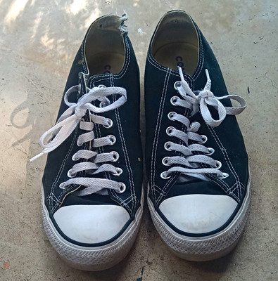Converse Chuck Taylor All Star Low Top Lace Up Sneakers Black/White Men's