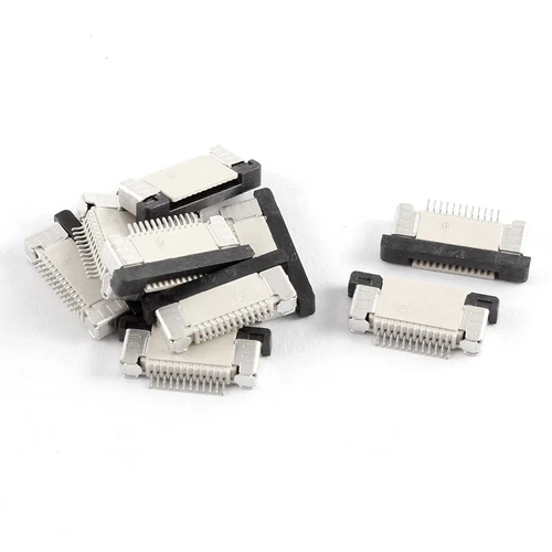 10Pcs Bottom Port 12Pin 0.5mm Pitch FFC FPC Ribbon Sockets Connector