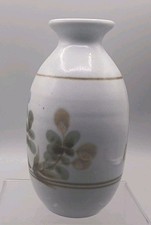 Rare Vintage Highland Stoneware Vase Hand Painted Scotland Studio Pottery VGC