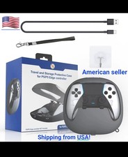 PS5 dualsense edge Controller Protective Hard Case Black Playstation 5, read