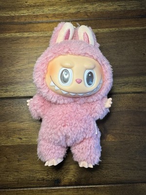 POP MART The Monsters Labubu Exciting Macaron Lychee Berry Pink Plush Keychain