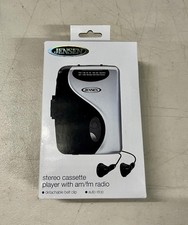 Jensen SCR68C Stereo Cassette Player AM/FM Radio W Earbuds - Handheld