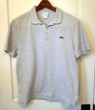 Men Size 4 Lacoste Red Polo Shirt Mod Fit Slim 2009 Small Preppy Golf Academia