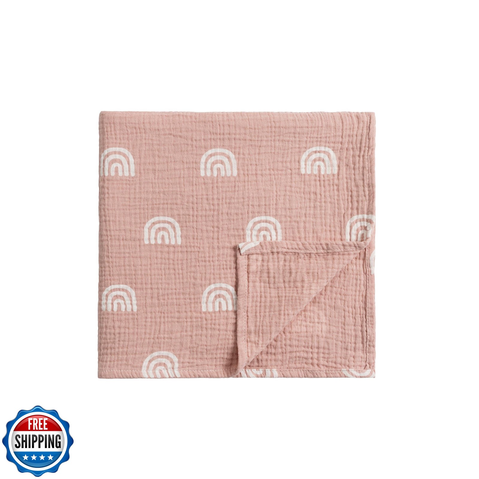 Meracorallo Muslin Swaddle Blanket, 100% Cotton Receiving Blanket Soft and Br