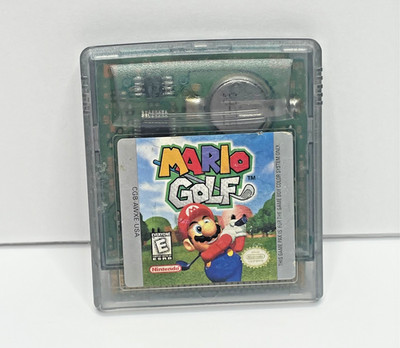 VINTAGE ORIGINAL NINTENDO GAMEBOY COLOR MARIO GOLF GAME CARTRIDGE WORKING