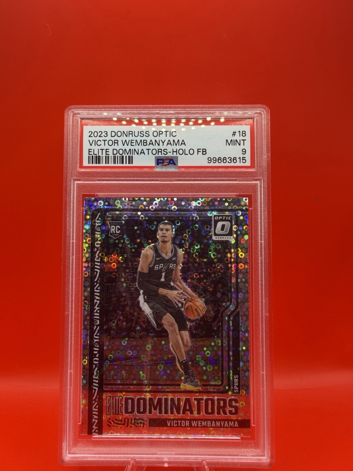 2023 Panini Optic - Elite Dominators Victor Wembanyama #18 Fast Break Holo (RC)