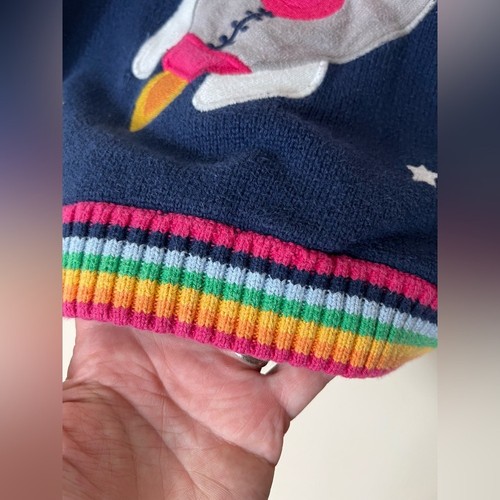 Gymboree Comet Club Rocket Sweater - Size 7 Blue Space Theme GUC - Picture 4 of 9