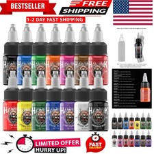 Tattoo Ink Set 1/2 oz 15ml Tattoo Supply 14 Colors Pigment Kit TI203-15-14