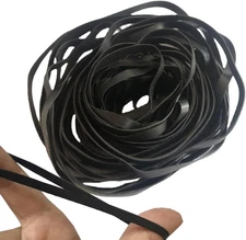 50PCS 40-135MM Universal Mix Cassette Tape Machine Belts, Common 4mm Flat Rubber