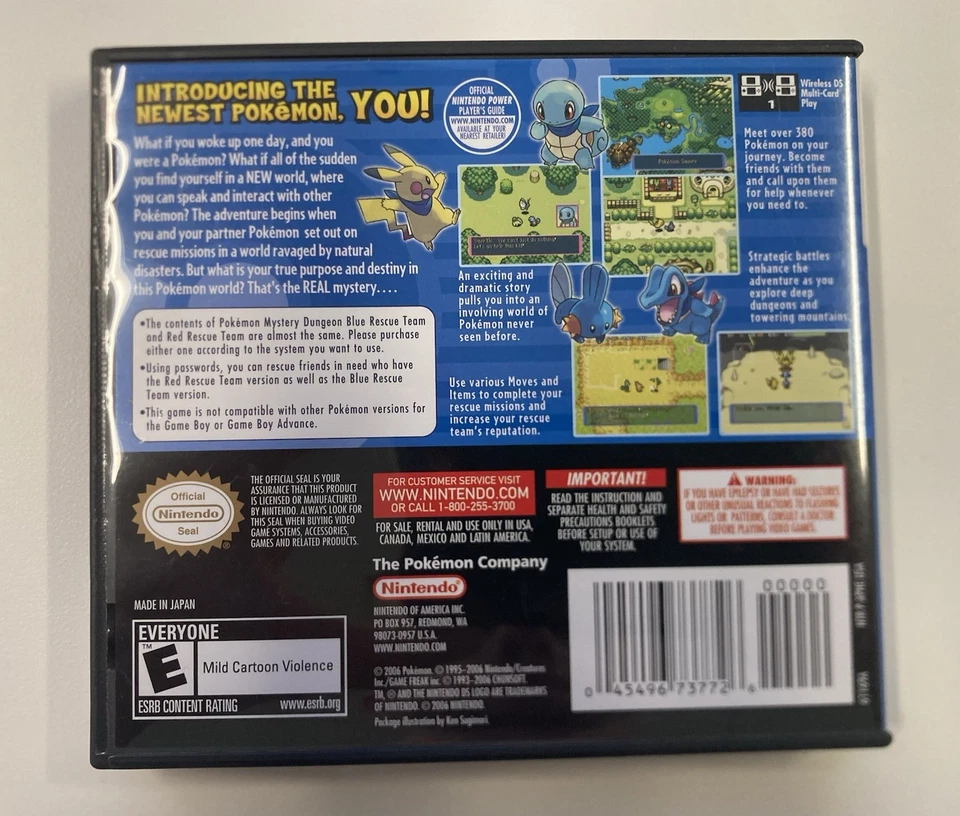 Pokemon Mystery Dungeon: Blue Rescue Team (Nintendo DS, 2006) Foto 2 de 3