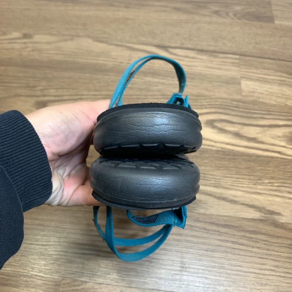 Teva Voya Sandals Women's 8 Blue Teal Slide Strappy Comfort Flip Flop Beach - Image 4 of 4