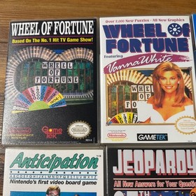 NES Custom Game Case Lot Of  8 Wheel Of Fortune Jeopardy Family Feud + More