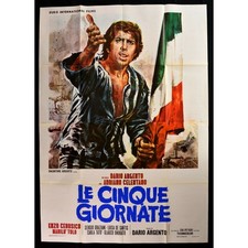 MANIFESTO LE CINQUE GIORNATE adriano celentano dario argento onorato A121